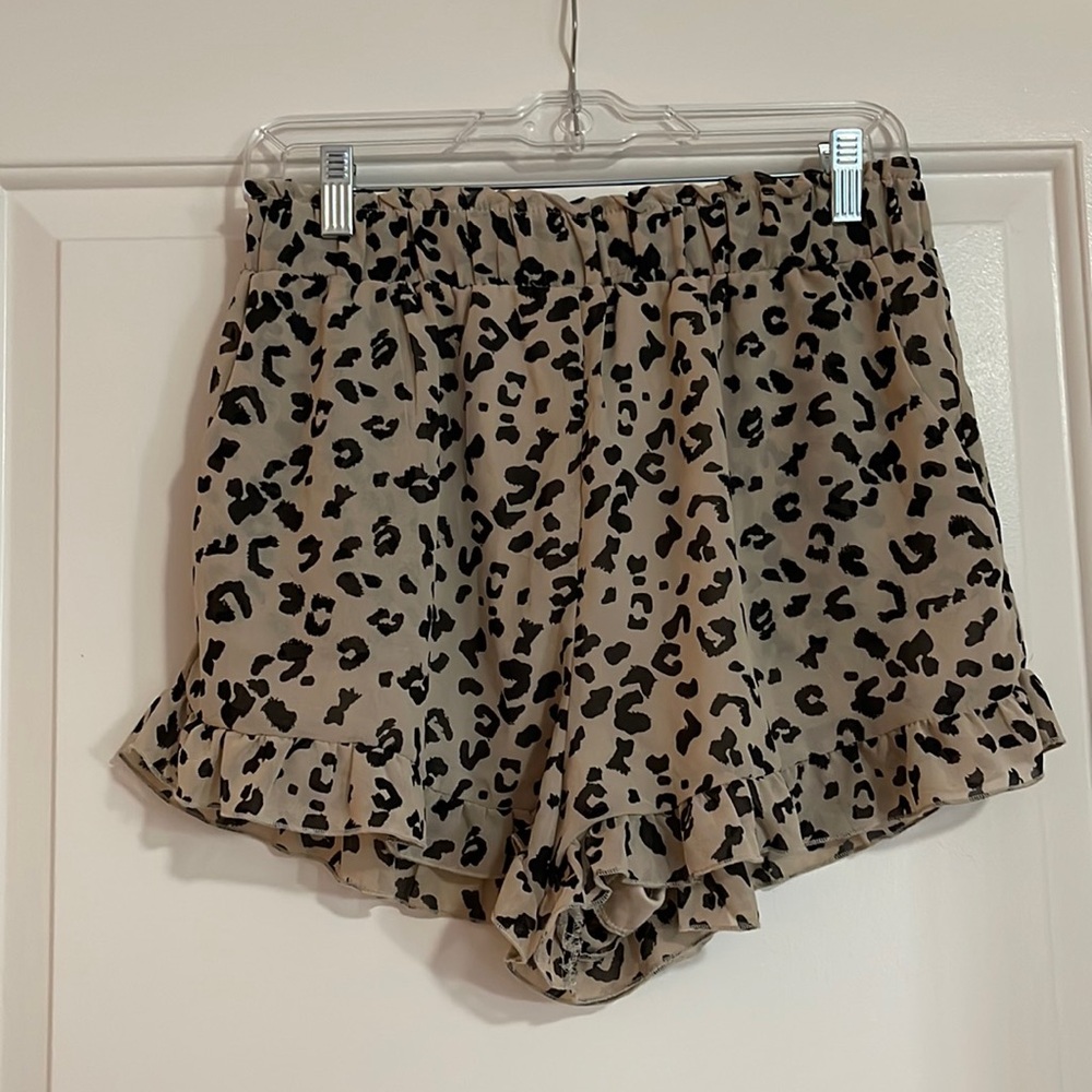 Francesca’s Leopard Print Shorts - Size M